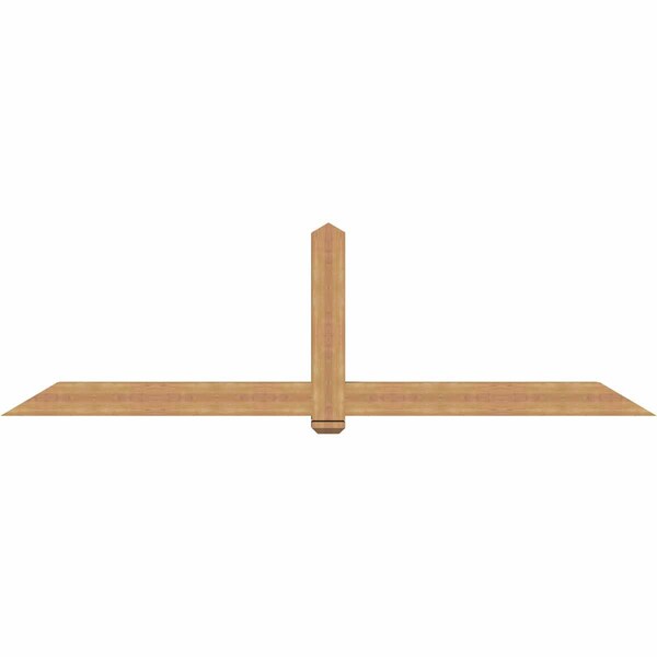 Ekena Millwork Eugene Timber Gable Bracket, Western Red Cedar, 108"W x 31 1/2"H x 5 1/2"D x 5 1/2"F, 7/12 Pitch GBW108X31X0606EUG00SWR - main